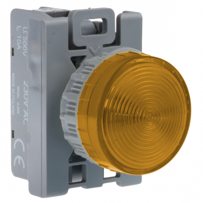 LAMPKA SYGN. ŻÓŁTA 24V LED BA9S STANDARD (SP22-LG-24-LED.)